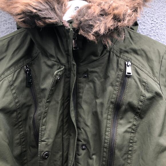 1 Madison Expedition Heritage Collection Lined Parka Jacket Hoodie Womens Medium - Picture 8 of 11